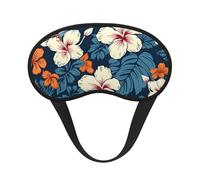 Masque de sommeil à motif floral hawaïen pour dormir sur le côté, masque occultant pour homme et femme, masque de sommeil sans pression, doux, respirant, confortable pour dormir la nuit