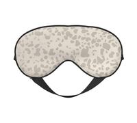 Masque de sommeil à motif léopard marron pour homme et femme - Masque pour les yeux double face avec sangle réglable, doux et soyeux, bloque la lumière et respirant, pour voyage, sieste, travail posté