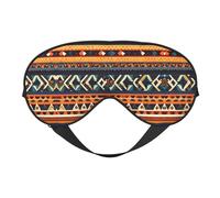 Masque de sommeil à motifs nationaux africains - Masque de sommeil soyeux pour les yeux - Pour homme et femme - Pour voyage, sommeil et relaxation