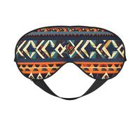 Masque de sommeil à motifs nationaux africains, masque pour les yeux 100 % soie de mûrier naturelle avec couvre-yeux ultra doux pour dormir, voyage, sieste