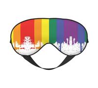 Masque de sommeil à rayures colorées bloquant la lumière pour les yeux de nuit Cadeau essentiel pour homme et femme