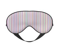 Masque de sommeil à rayures de couleur pour homme et femme