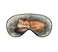 Masque de sommeil A Sleeping Fox Masque de sommeil bloquant la lumière A Sleeping Fox, cache-yeux avec sangle réglable Cache-yeux pour le sommeil