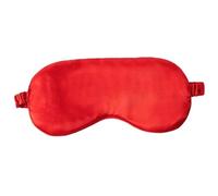 Masque de sommeil à volants en soie doux pour les yeux de rêve de nuit multicolore pour homme et femme pour mieux dormir (rouge-B)