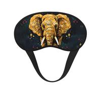 Masque de sommeil abstrait éléphant doux et confortable avec sangle réglable occultante pour femmes, filles, hommes, voyage, yoga, sieste, travail