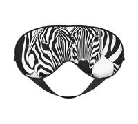 Masque de sommeil abstrait imprimé zèbre en soie douce satin bandeau élastique ombre à paupières nuit voyage sieste pour femmes hommes