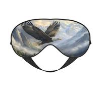Masque de sommeil aigle avec sangle réglable, protection pour les yeux, bloque la lumière pour femmes et hommes, voyage en avion, sieste, méditation