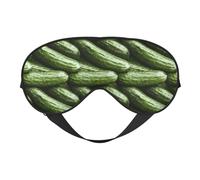 Masque de sommeil amusant au concombre, masques pour les yeux pour le sommeil double face, masques de sommeil pour homme et femme, couvre-yeux occultants pour dormir, voyage