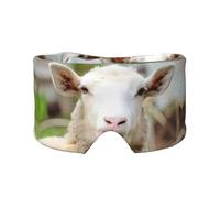 Masque de sommeil amusant avec langue de mouton coquin, imprimé animal mignon, doux et respirant, idéal pour les voyages, la méditation et une utilisation de nuit
