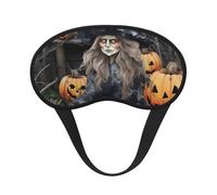 Masque de sommeil amusant de sorcière pour homme et femme - Masque occultant pour le sommeil - Masque doux et respirant pour le sommeil, la sieste, le bureau