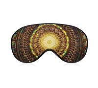 Masque de sommeil amusant pour femmes et hommes, motif de chakra du troisième œil doux avec les yeux bandés pour dormir, sangle élastique réglable, occultant, couverture de sommeil pour les voyages,