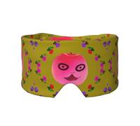 Masque de sommeil amusant pour les yeux et les oreilles (67 x 12 cm) - Convient pour les voyages, le yoga, le repos profond en intérieur et en extérieur