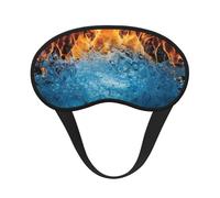 Masque de sommeil anti-feu de glace pour homme et femme - Masque occultant pour le sommeil - Masque doux et respirant pour les voyages, le travail de nuit, la sieste, le bureau