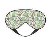 Masque de sommeil anti-insectes Masque pour les yeux double face Couvre-yeux doux et réglables pour dormir Ombrage parfait Réduit l'œdème oculaire