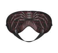 Masque de sommeil araignée avec tête de mort, masque de sommeil double face, masque de sommeil pour homme et femme, couvre-yeux occultant pour dormir, voyage