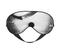 Masque de sommeil artistique de hockey sur glace, masque pour les yeux 100 % soie de mûrier naturelle avec couvre-yeux ultra doux pour dormir, voyage, sieste