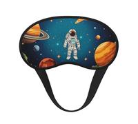 Masque de sommeil astronaute de fusée spatiale pour dormir sur le côté, masque occultant pour homme et femme, masque de sommeil sans pression, doux, respirant, confortable pour dormir la nuit