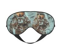 Masque de sommeil Astronauts On Lunar Mission, masque de sommeil double face, masque de sommeil pour homme et femme, masque occultant pour dormir, voyager