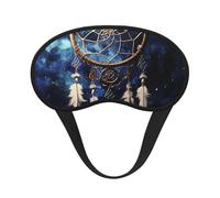 Masque de sommeil attrape-rêves blanc pour dormir sur le côté, masque occultant pour homme et femme, masque de sommeil sans pression, doux, respirant, confortable pour dormir la nuit
