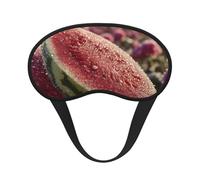 Masque de sommeil au melon imprégné de rosée, masque doux et respirant, bande élastique, convient pour les voyages et le camping.