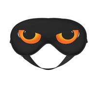 Masque de sommeil aux yeux oranges et maléfiques, bandeau de nuit, doux et sans pression, avec sangle élastique, pour la maison, les voyages, le bureau, la sieste et le yoga.