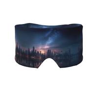 Masque de sommeil avec cache-oreilles pour homme et femme Motif horizon de nuit avec cache-oreilles pour homme et femme