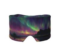 Masque de sommeil avec cache-oreilles pour homme et femme Motif horizon de nuit avec cache-oreilles pour homme et femme