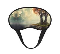 Masque de sommeil avec citations inspirantes bloquant la lumière, masque de sommeil occultant confortable pour voyage, yoga, couverture douce des yeux