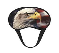 Masque de sommeil avec drapeau américain et aigle pour homme et femme, doux et confortable, masque de sommeil occultant pour voyage, yoga, sieste, travail