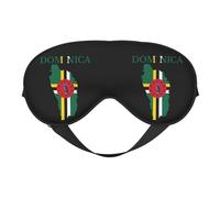 Masque de sommeil avec drapeau de la Dominique, masque de nuit, bandeau pour les yeux, protection des yeux, doux et sans pression, avec sangle élastique, pour la maison, les voyages, le bureau, la si