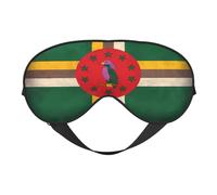 Masque de sommeil avec drapeau de la Dominique, masque de nuit, bandeau pour les yeux, protection des yeux, doux et sans pression, avec sangle élastique, pour la maison, les voyages, le bureau, la si