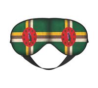 Masque de sommeil avec drapeau de la Dominique, masque de nuit, bandeau pour les yeux, protection des yeux, doux et sans pression, avec sangle élastique, pour la maison, les voyages, le bureau, la si