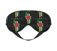 Masque de sommeil avec drapeau de la Dominique, masque de nuit, bandeau pour les yeux, protection des yeux, doux et sans pression, avec sangle élastique, pour la maison, les voyages, le bureau, la si
