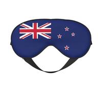Masque de sommeil avec drapeau de la Nouvelle-Zélande, masque pour les yeux 100 % soie naturelle de mûrier avec couvre-yeux ultra doux pour dormir, voyage, sieste