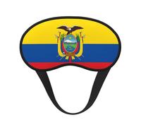 Masque de sommeil avec drapeau de l'Équateur - Doux et respirant - Pour voyage, yoga, méditation, camping