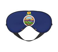 Masque de sommeil avec drapeau de l'État du Kansas - Confortable pour dormir - Masque de sommeil bloquant la lumière avec sangle réglable