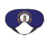Masque de sommeil avec drapeau de l'État du Kentucky, masque pour les yeux 100 % soie de mûrier naturelle avec couvre-yeux ultra doux pour dormir, voyage, sieste