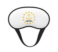 Masque de sommeil avec drapeau de l'État du Rhode Island, masque de sommeil occultant confortable pour voyage, yoga, couverture douce des yeux
