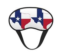 Masque de sommeil avec drapeau de l'État du Texas, masque de sommeil occultant confortable pour voyage, yoga, couverture douce des yeux