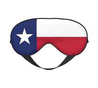 Masque de sommeil avec drapeau de l'État du Texas, masque doux pour les yeux, sangle réglable, fonctionne en position de sieste