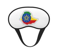 Masque de sommeil avec drapeau de l'Éthiopie, masque de sommeil occultant confortable pour voyage, yoga, couverture douce des yeux