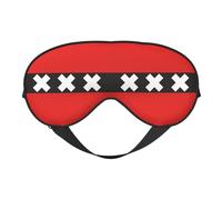 Masque de sommeil avec drapeau des Pays-Bas, masque de nuit, bandeau lumineux, doux et sans pression, avec sangle élastique, pour la maison, les voyages, le bureau, la sieste et le yoga.