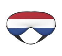 Masque de sommeil avec drapeau des Pays-Bas, masque de nuit, bandeau lumineux, doux et sans pression, avec sangle élastique, pour la maison, les voyages, le bureau, la sieste et le yoga.