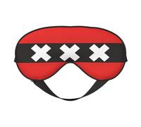 Masque de sommeil avec drapeau des Pays-Bas, masque de nuit, bandeau lumineux, doux et sans pression, avec sangle élastique, pour la maison, les voyages, le bureau, la sieste et le yoga.