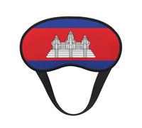 Masque de sommeil avec drapeau du Cambodge, doux et confortable pour homme, femme, masque de sommeil confortable