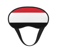 Masque de sommeil avec drapeau du Yémen - Doux et respirant - Bande élastique - Convient pour les voyages et le camping.