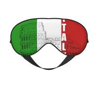 Masque de sommeil avec drapeau italien du Colisée romain confortable pour dormir, masque de sommeil bloquant la lumière avec sangle réglable