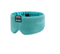 Masque de sommeil avec écouteurs Bluetooth, bandeau en soie, couvre-yeux réglable avec haut-parleurs fins pour dormir et voyager