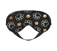 Masque de sommeil avec empreintes de pattes de chien - Bloque la lumière - Cadeau essentiel pour homme et femme