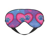 Masque de sommeil avec empreintes de pattes pour chien, animal de compagnie, masque pour les yeux, masque pour les yeux pour dormir la nuit, voyage, avion